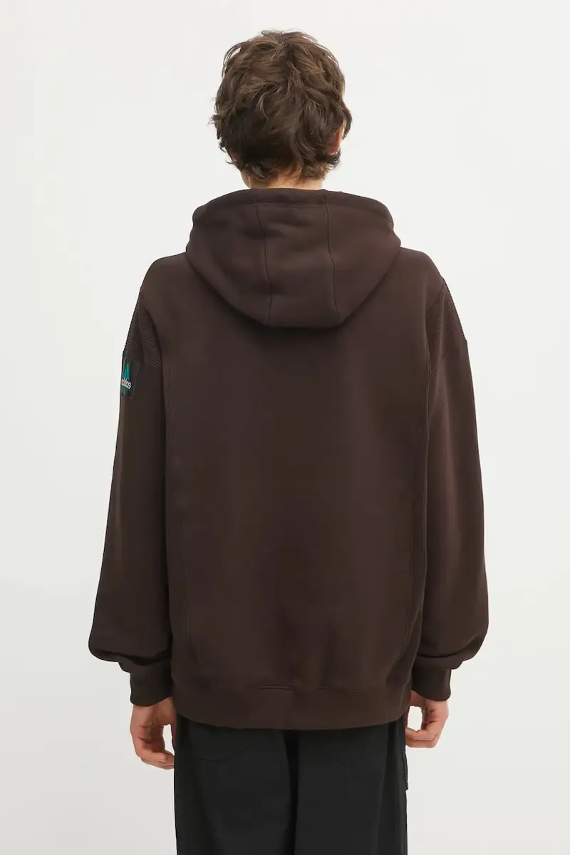 felpa Equipment Hoodie Marrone miniatura 3