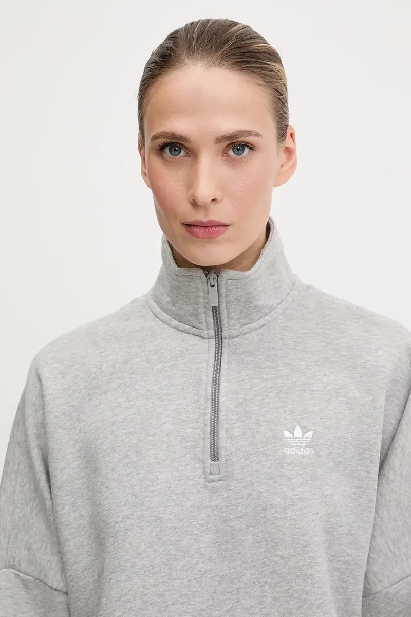 felpa Essential donna colore grigio IY4979 miniatura 5