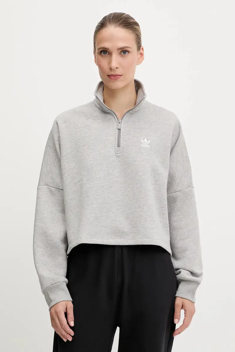 felpa Essential donna colore grigio IY4979