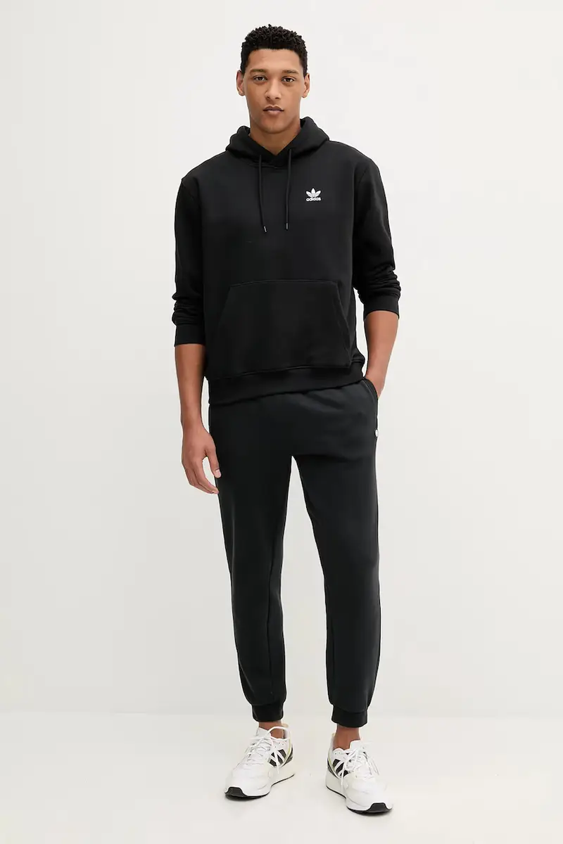 felpa Essential uomo colore nero con cappuccio JV6056 miniatura 2