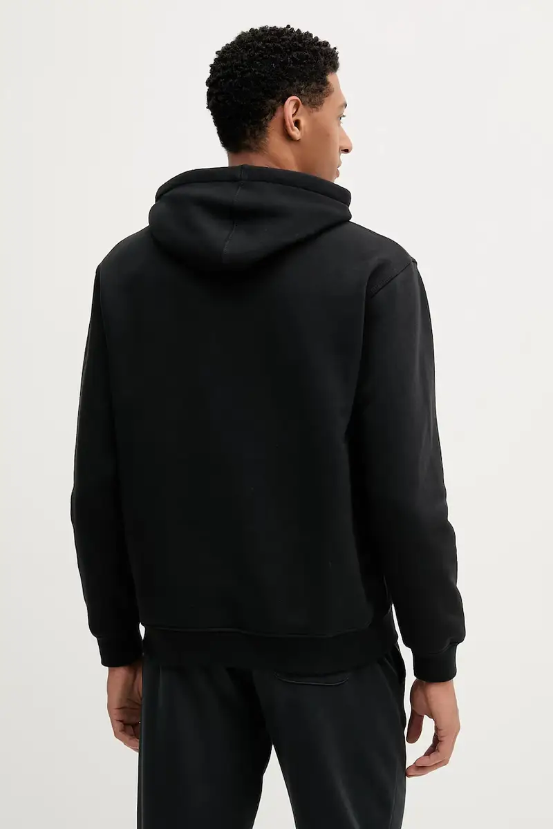 felpa Essential uomo colore nero con cappuccio JV6056 miniatura 3