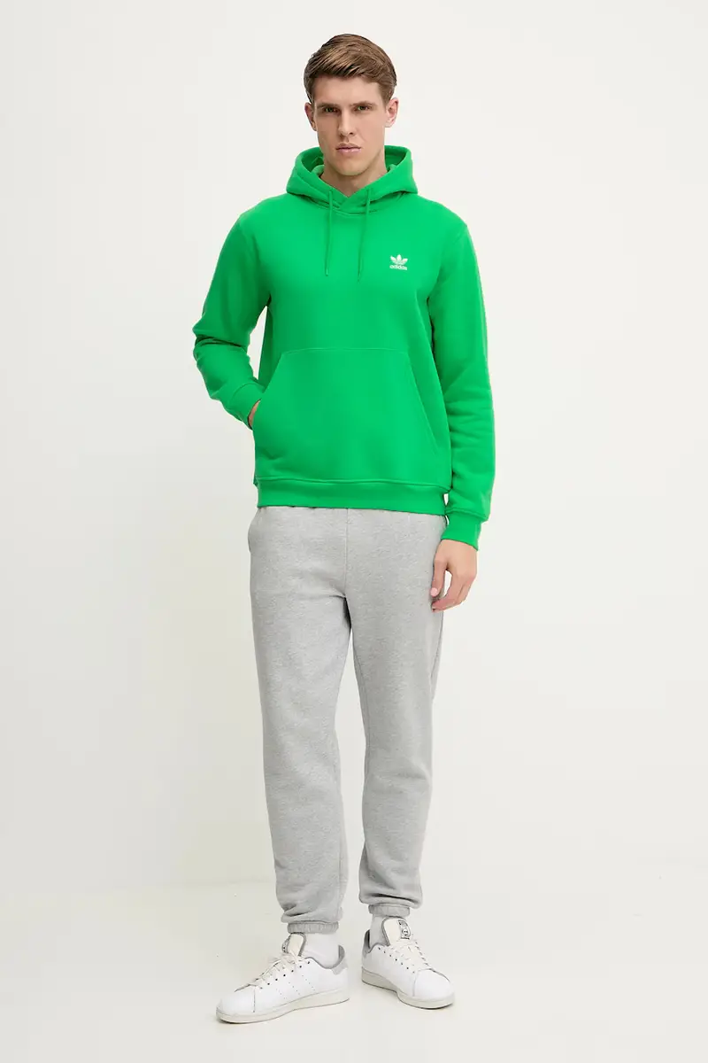 felpa Essential uomo colore verde con cappuccio JN0237 miniatura 2