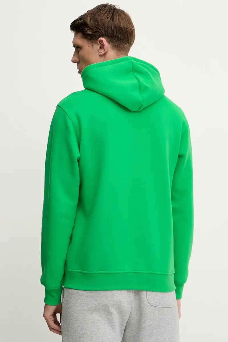 felpa Essential uomo colore verde con cappuccio JN0237 miniatura 3