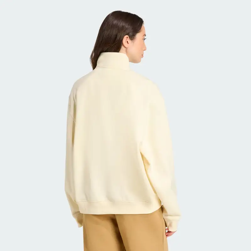 Felpa Essentials bianco lana miniatura 3