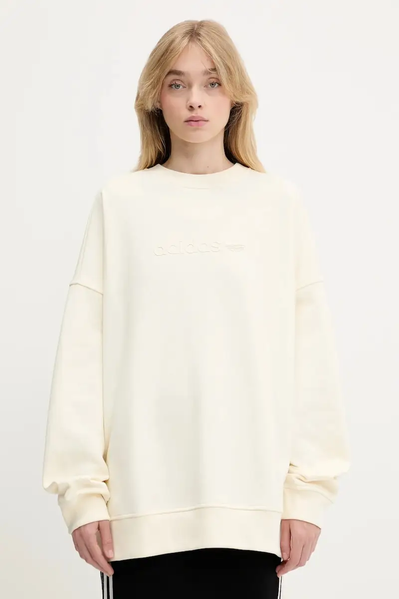 felpa Essentials donna colore beige JW1016