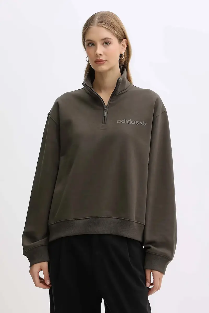 felpa Essentials donna colore verde JW1025