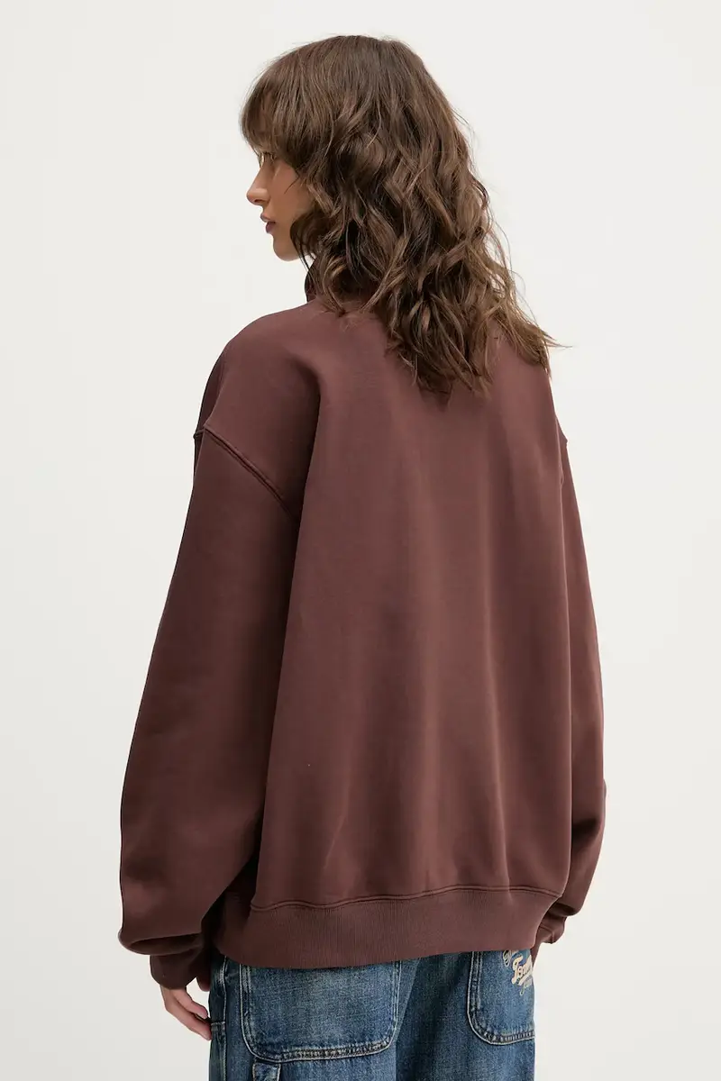 felpa Essentials Marrone miniatura 3