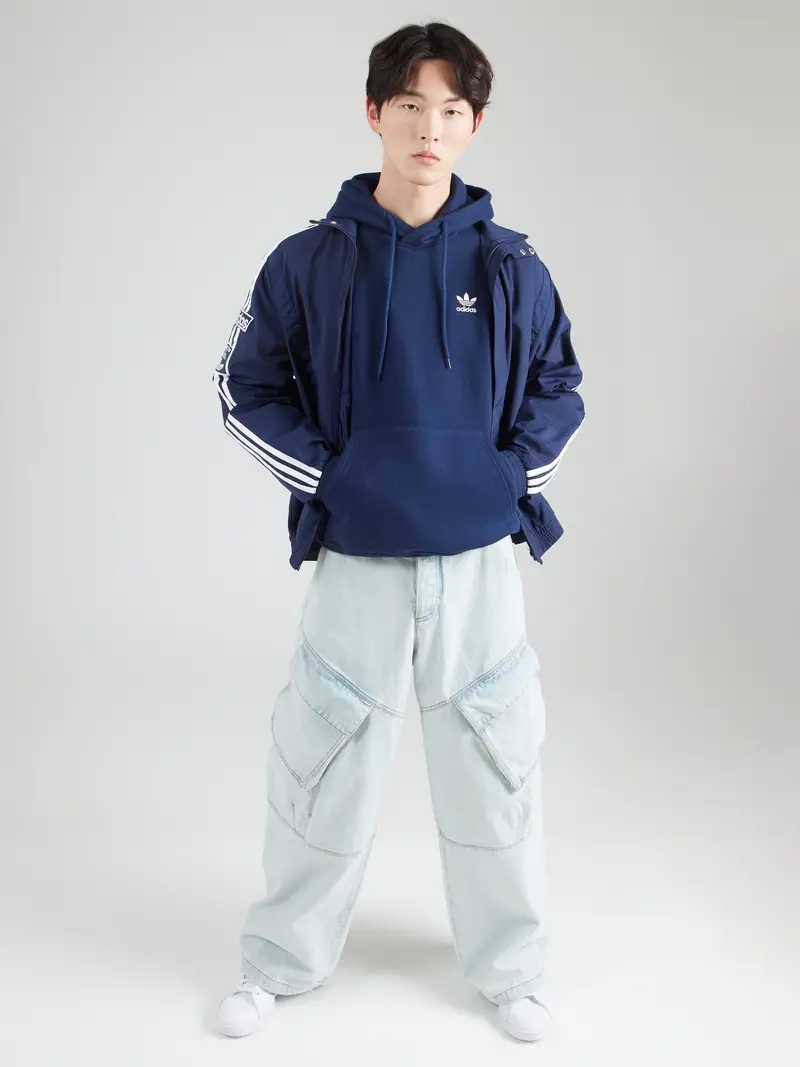 ADIDAS ORIGINALS Felpa 'Essentials' navy / bianco miniatura 3