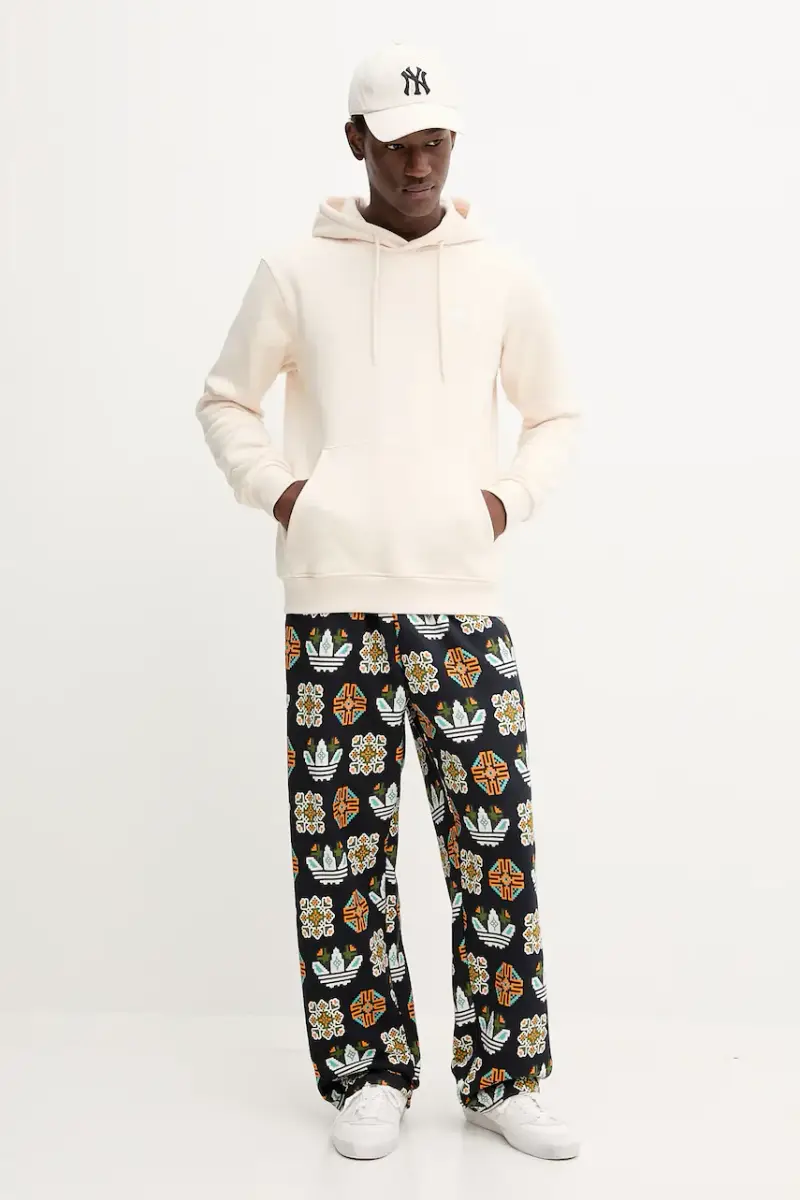 felpa Essentials uomo colore beige con cappuccio HZ3598 miniatura 2