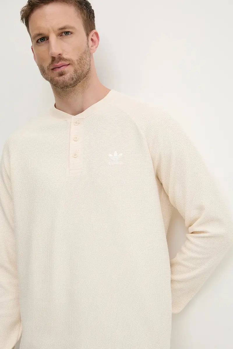 felpa Essentials uomo colore beige JX2757 miniatura 4