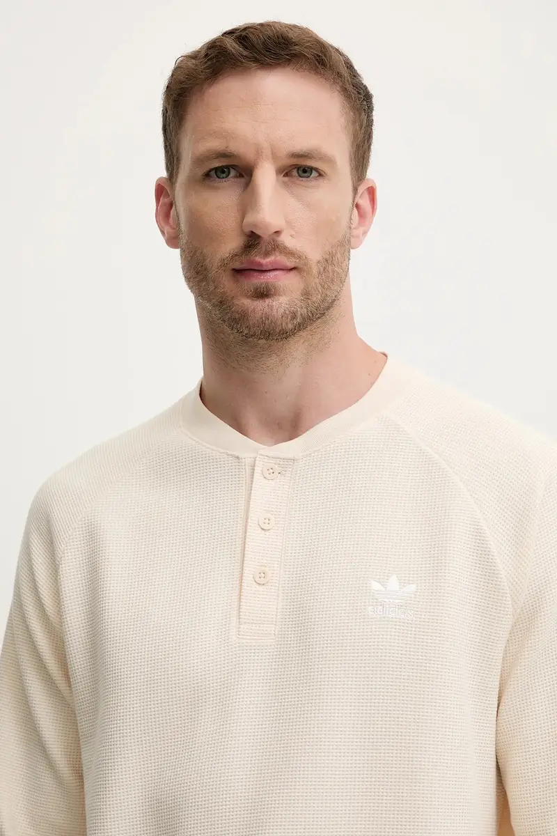 felpa Essentials uomo colore beige JX2757 miniatura 5