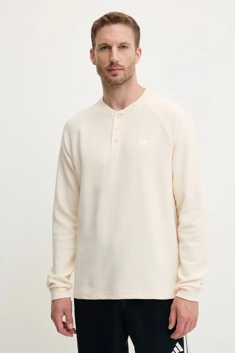 felpa Essentials uomo colore beige JX2757