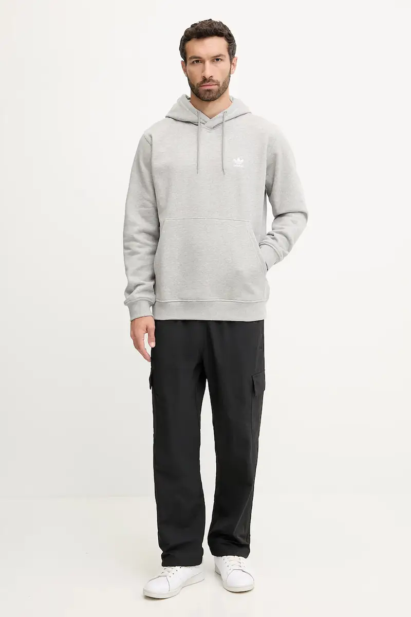 felpa Essentials uomo colore grigio con cappuccio HZ6585 miniatura 2