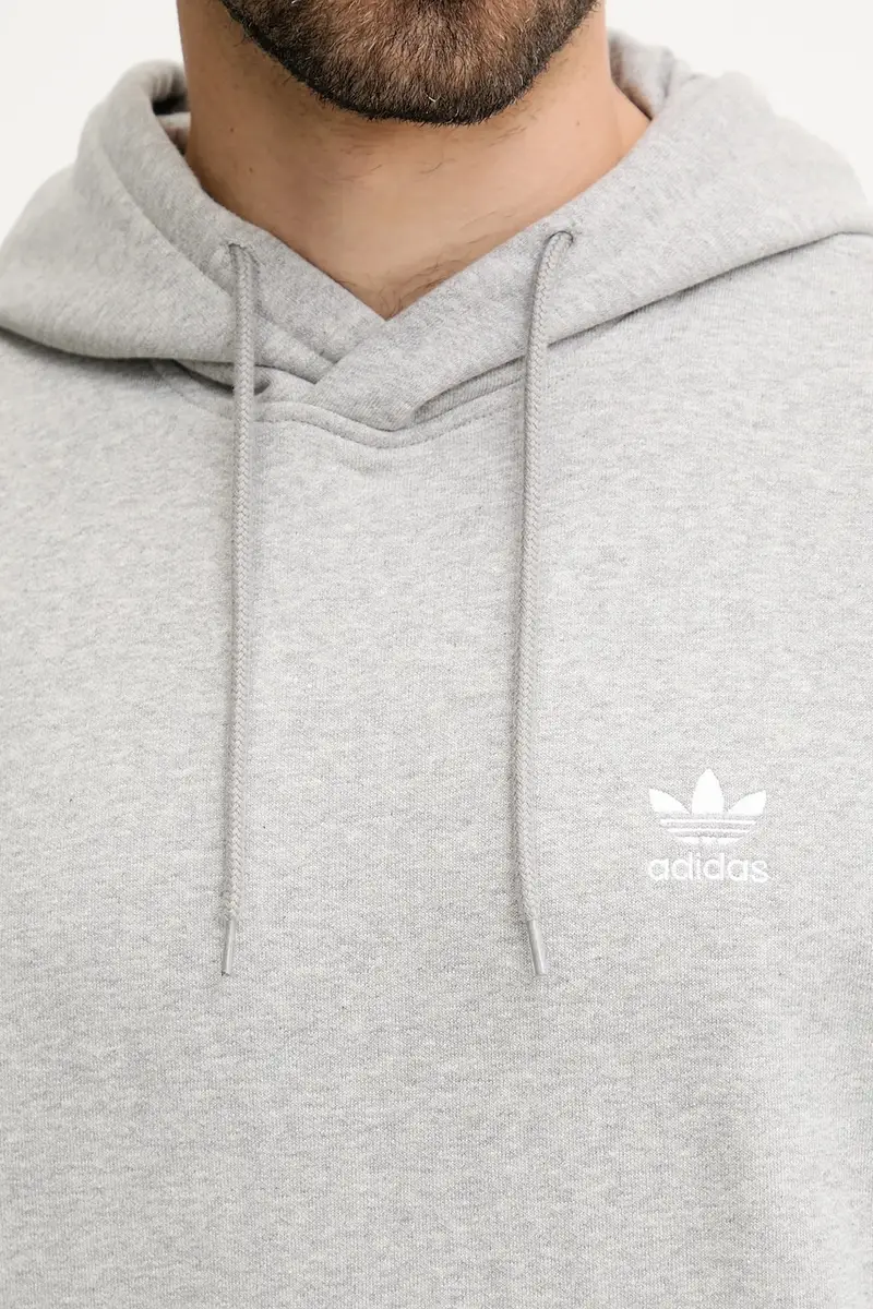 felpa Essentials uomo colore grigio con cappuccio HZ6585 miniatura 5