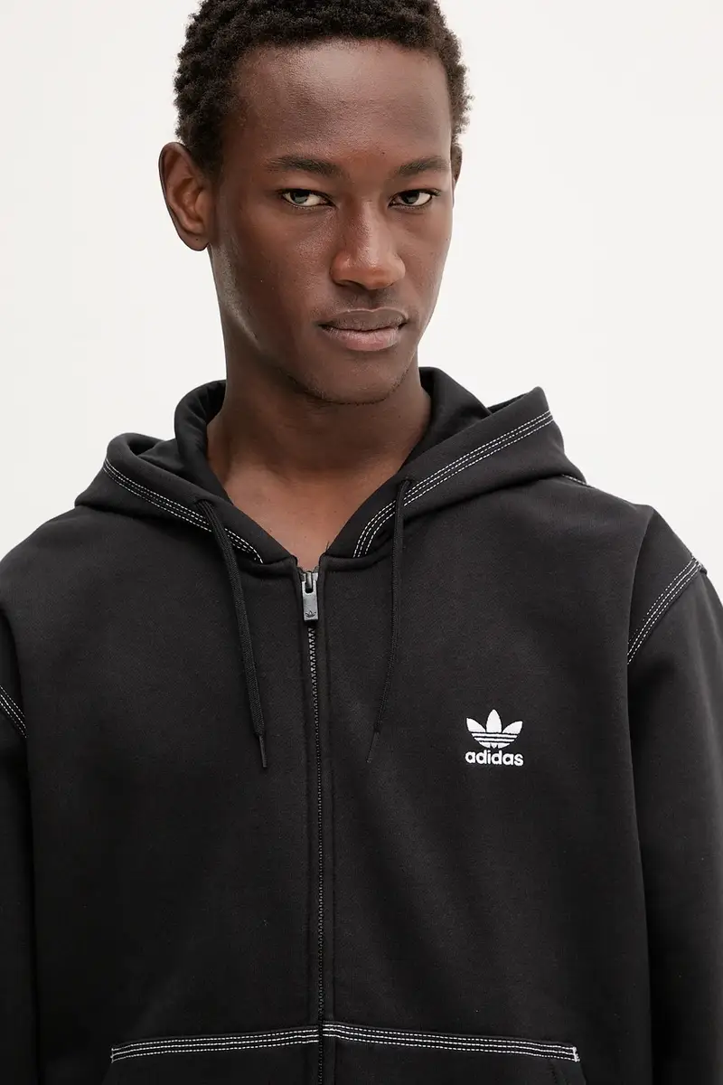 felpa Essentials uomo colore nero con cappuccio JW0969 miniatura 4