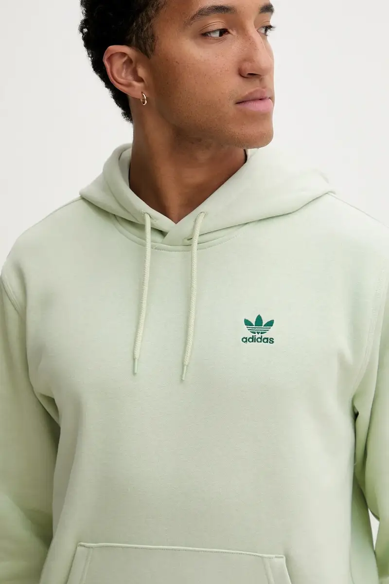 felpa Essentials uomo colore verde con cappuccio HY2080 miniatura 4