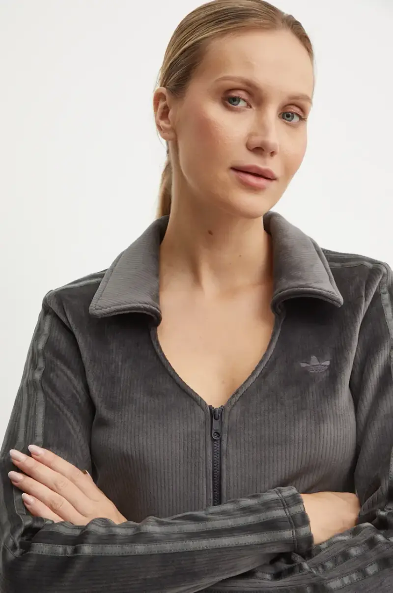 adidas Originals Cardigan Donna Grigio 3137480 miniatura 4