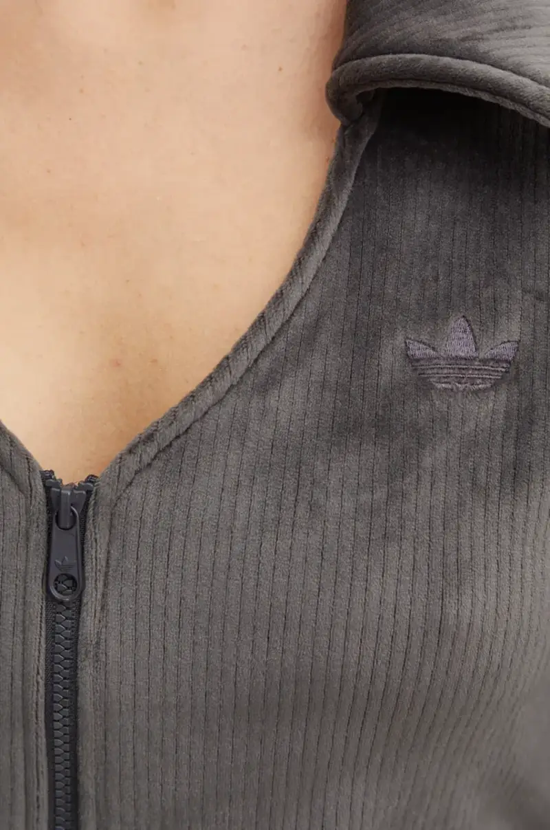 adidas Originals Cardigan Donna Grigio 3137480 miniatura 5