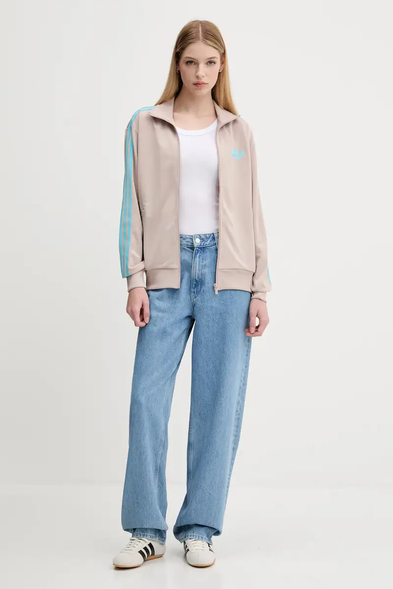 felpa Firebird donna colore marrone con applicazione JX7864 miniatura 2