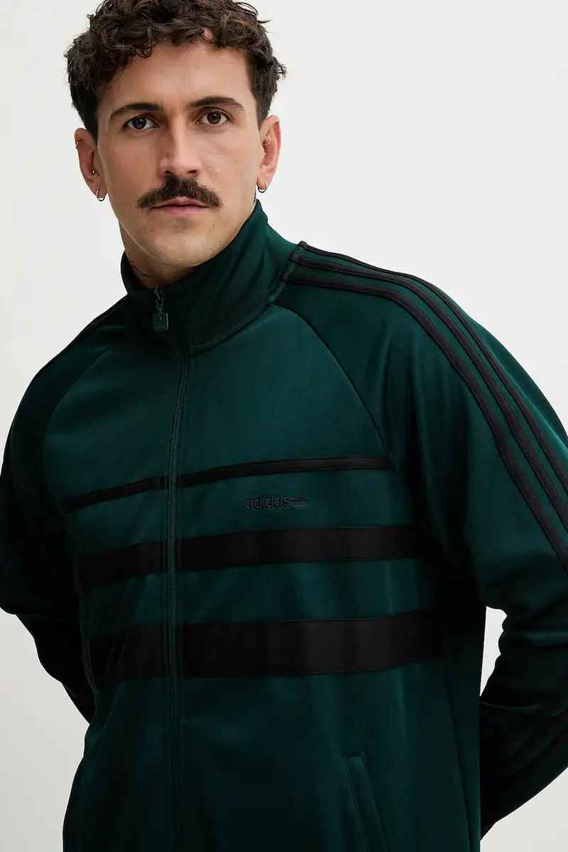 felpa First TT uomo con applicazione JX1487 Verde miniatura 4