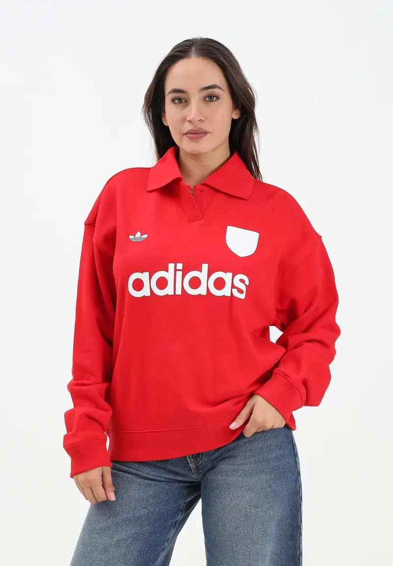 Felpa FOOTIE rossa da donna miniatura 2