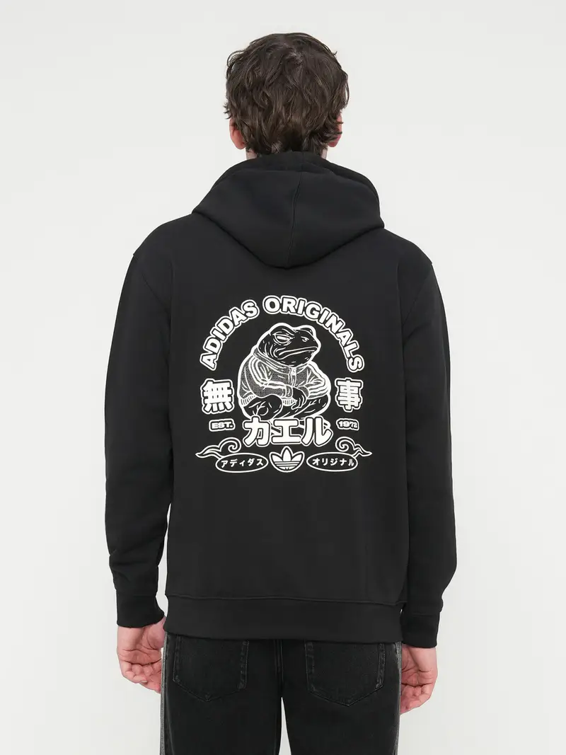 Felpa FROG nero / bianco miniatura 3