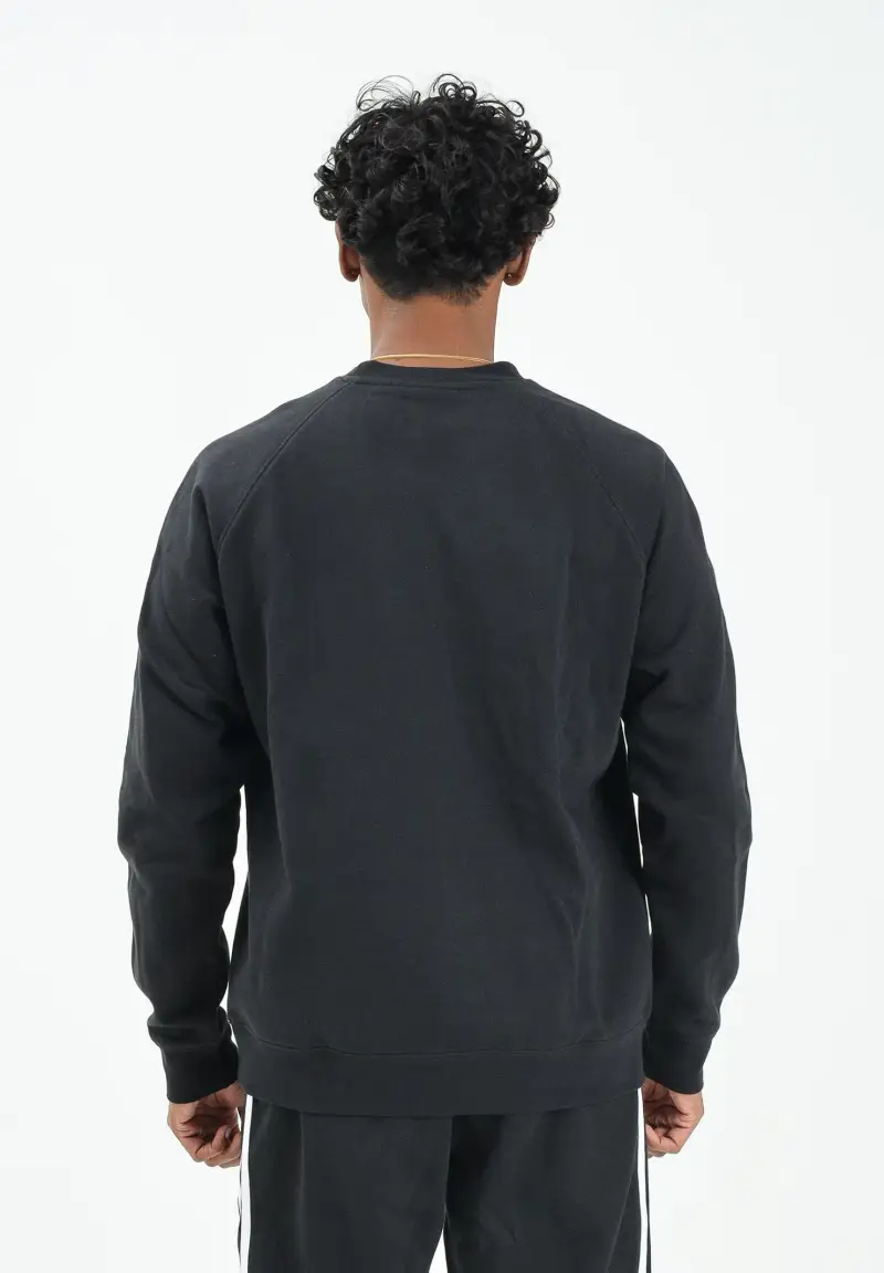 Felpa girocollo Adicolor Classics 3-Stripes nera da uomo miniatura 3