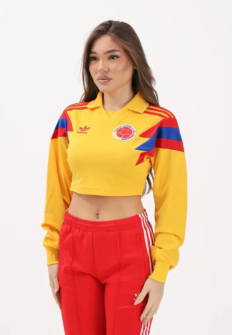 Felpa girocollo Colombia Reconstructed Bringback Jersey gialla da donna