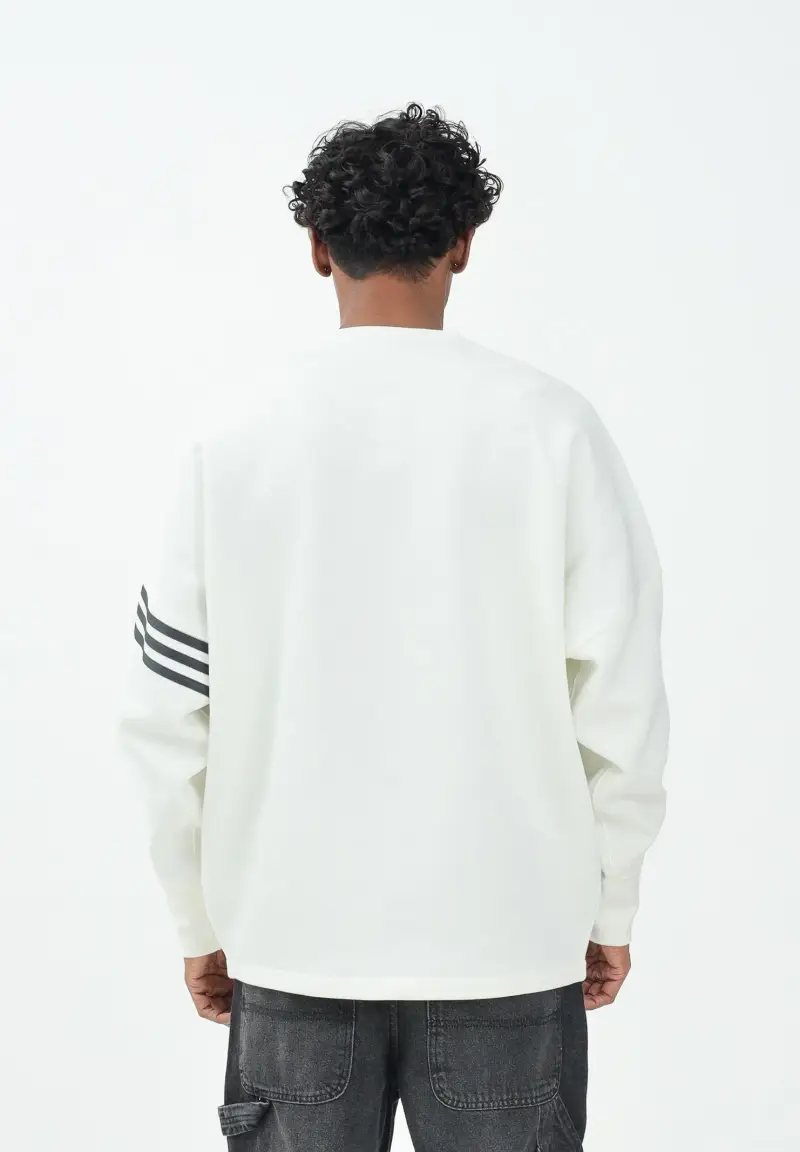 Felpa girocollo Neuclassics panna da uomo miniatura 3