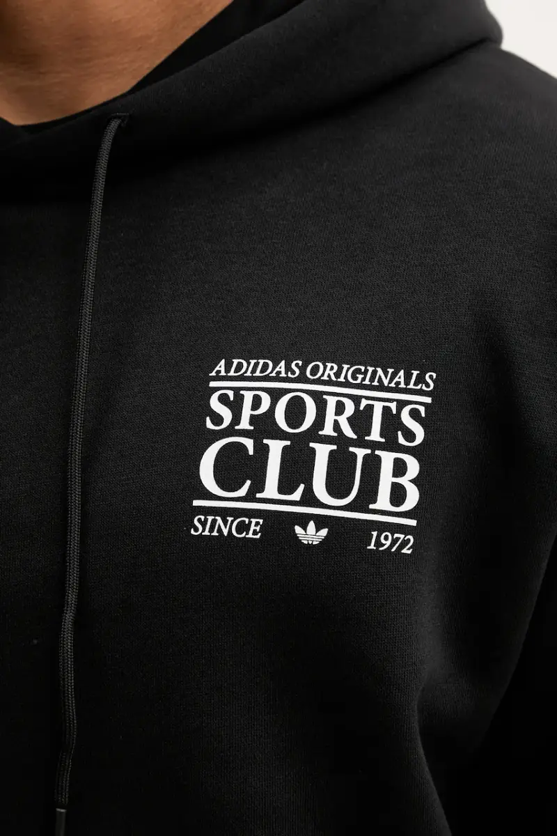 felpa Graphic Hoodie uomo colore nero con cappuccio JX3058 miniatura 5