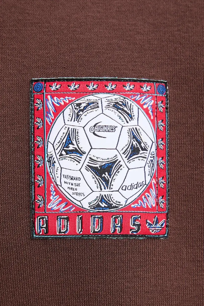 felpa Graphic uomo colore marrone con cappuccio con applicazione JX3095 miniatura 5