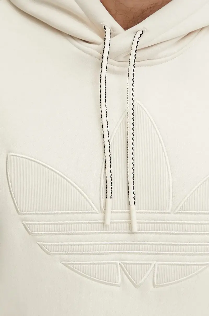 felpa Hooded Sweat Beige miniatura 5