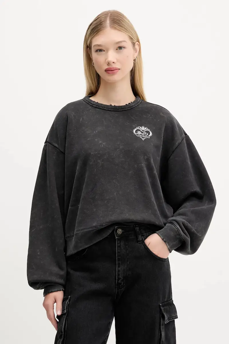 felpa in cotone 20th Century Fox Disney donna colore nero JX1276 miniatura 3