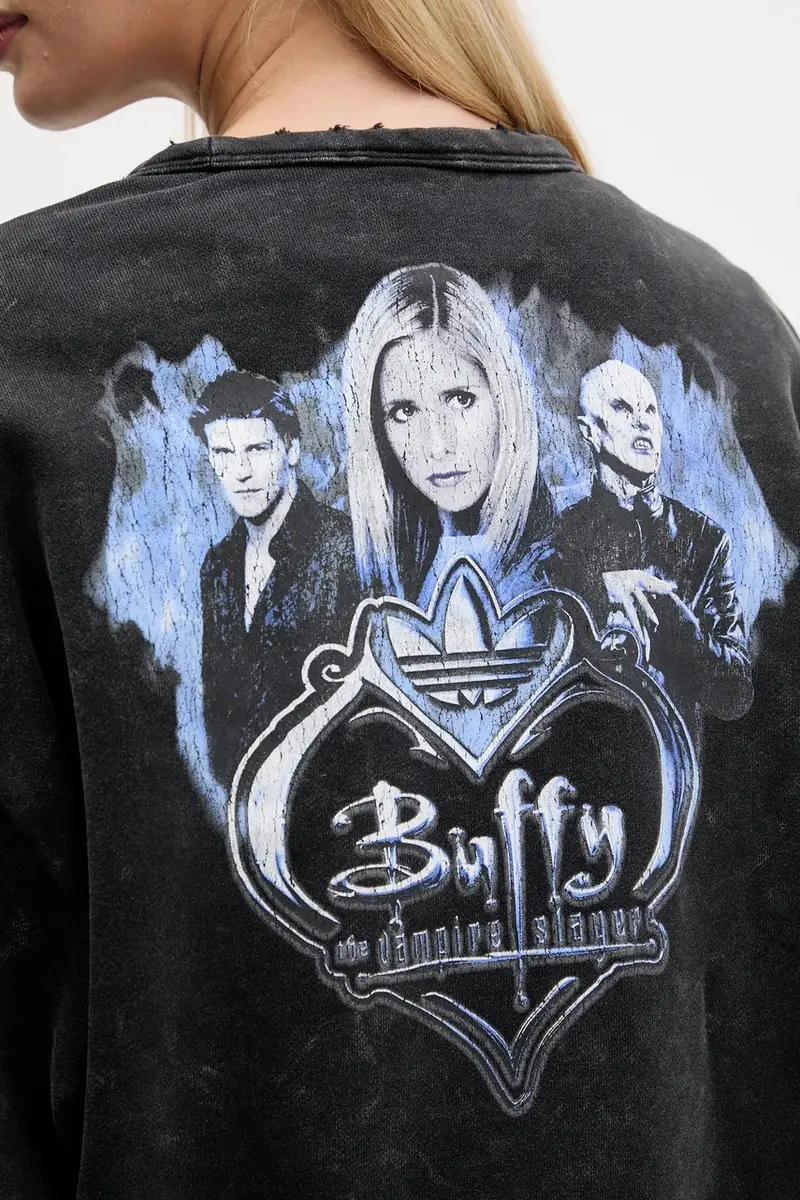 felpa in cotone 20th Century Fox Disney donna colore nero JX1276 miniatura 5