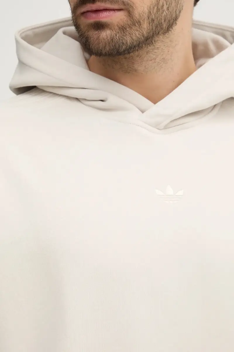 felpa in cotone bambino/a Essential uomo colore beige con cappuccio JD3299 miniatura 4