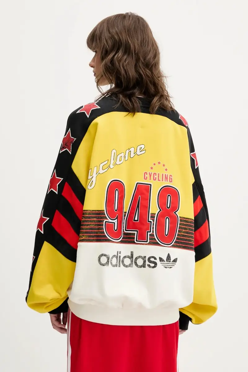 felpa in cotone Cycling Crew Giallo miniatura 3