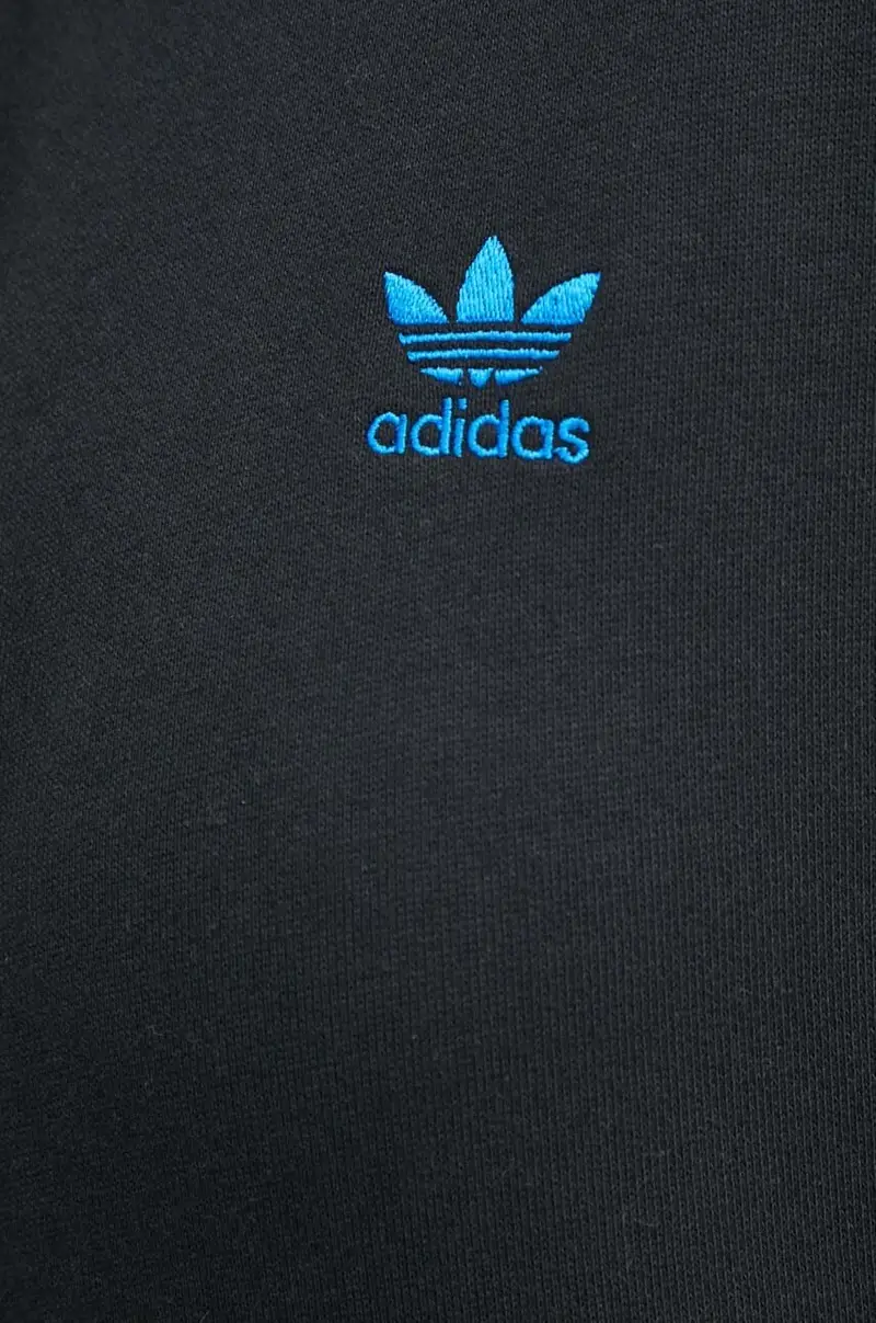 felpa in cotone donna colore nero con cappuccio con applicazione IU2458 miniatura 5