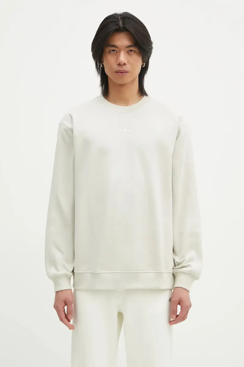 felpa in cotone Essential uomo colore beige JD3304