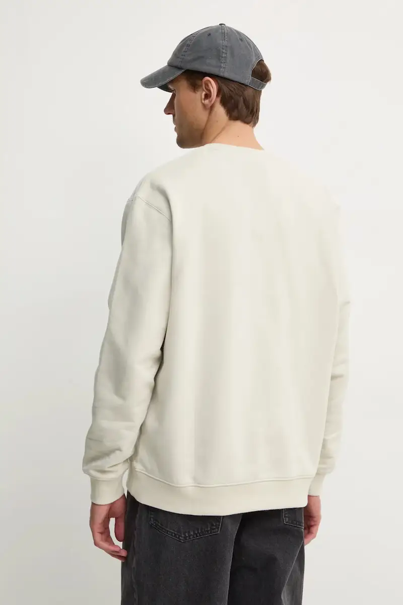 felpa in cotone Essential uomo colore beige JD3304 miniatura 3