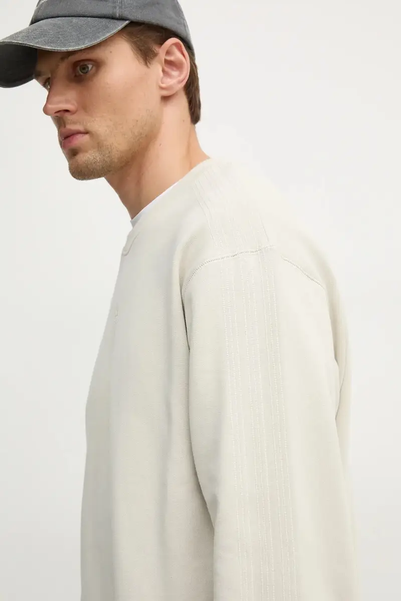 felpa in cotone Essential uomo colore beige JD3304 miniatura 4