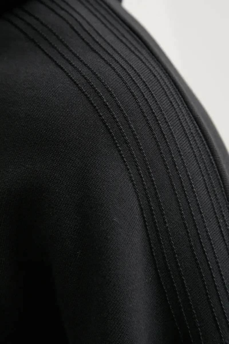 felpa in cotone Essential uomo colore nero con cappuccio JC9572 miniatura 5