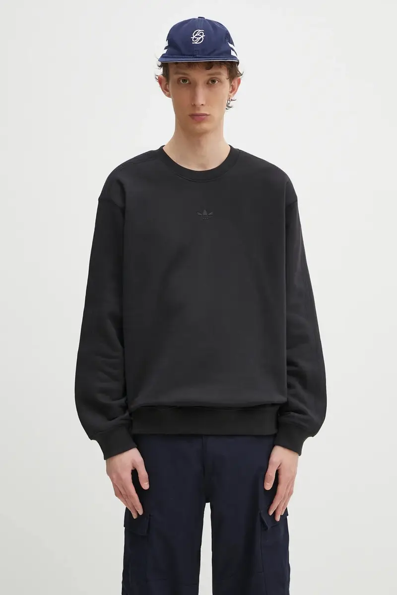 felpa in cotone Essential uomo colore nero JC9574