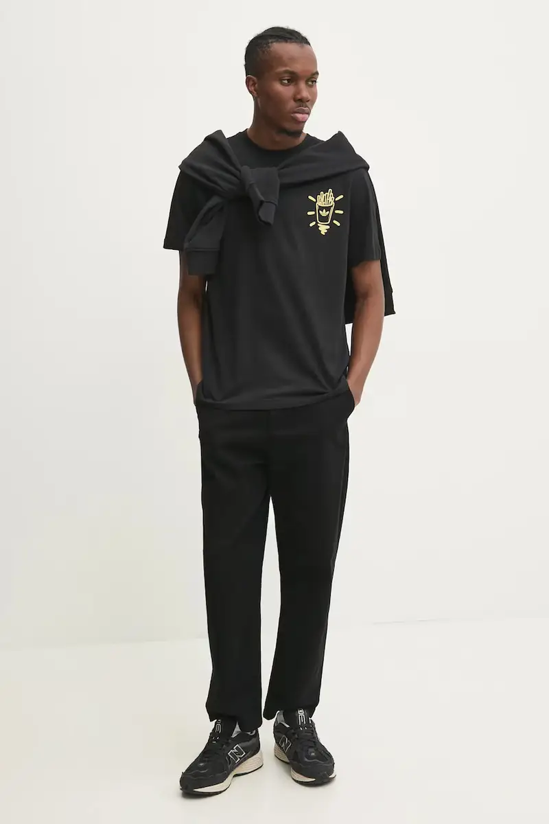 felpa in cotone Essential uomo colore nero JD2412 miniatura 2