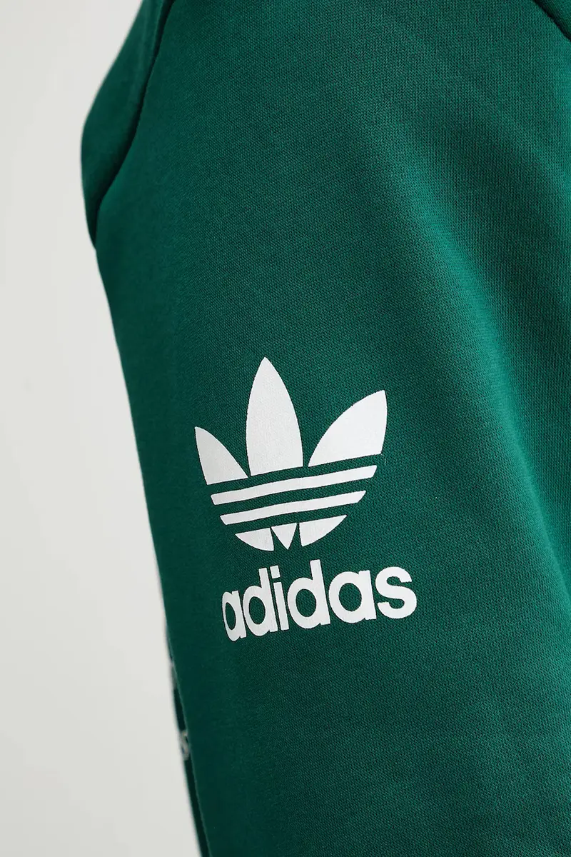 felpa in cotone Graphic Hoodie uomo colore verde con cappuccio JX3059 miniatura 5