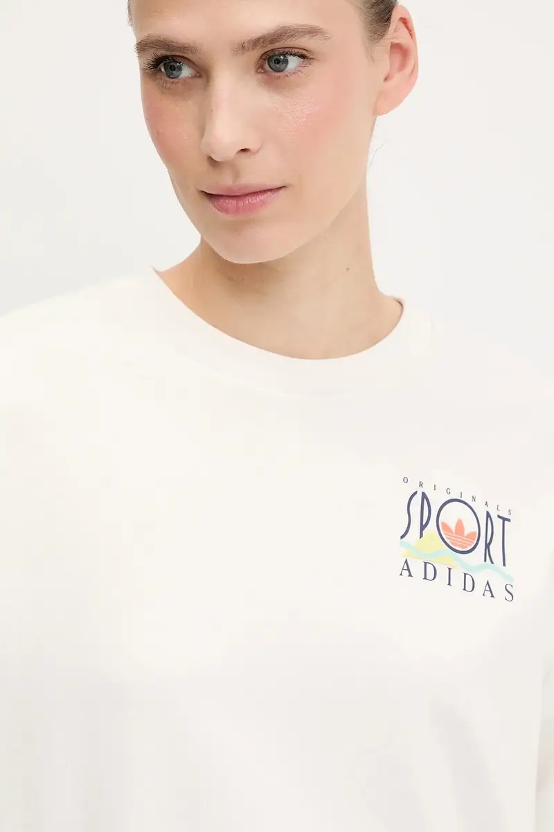 felpa in cotone Graphic Sweat donna colore bianco JC7769 miniatura 4