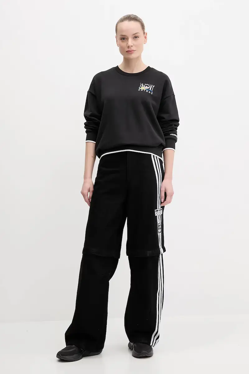 felpa in cotone Graphic Sweat donna colore nero JD1810 miniatura 2