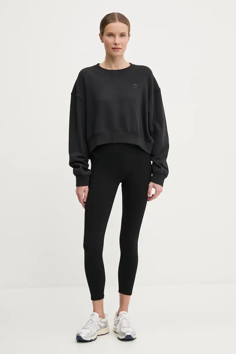 felpa in cotone Nelson donna colore nero JC8335 miniatura 2