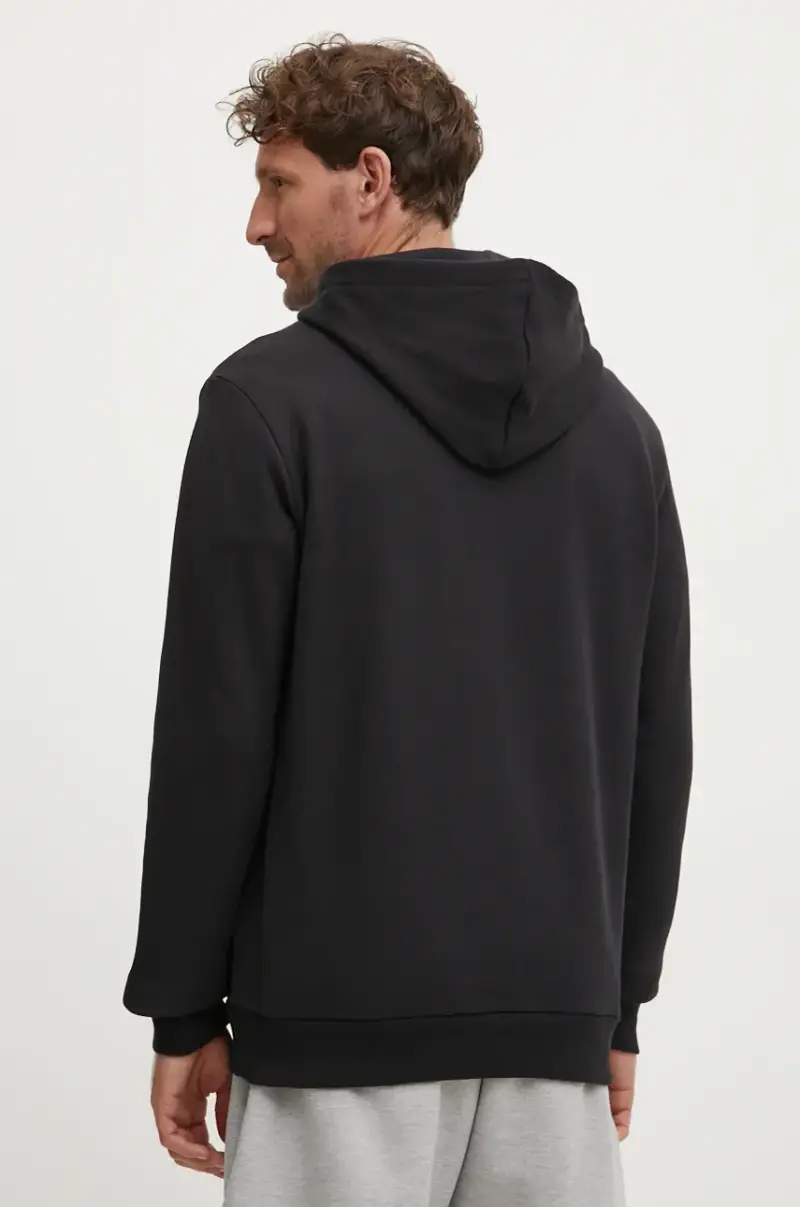 felpa in cotone Outline Hoodie Nero miniatura 3