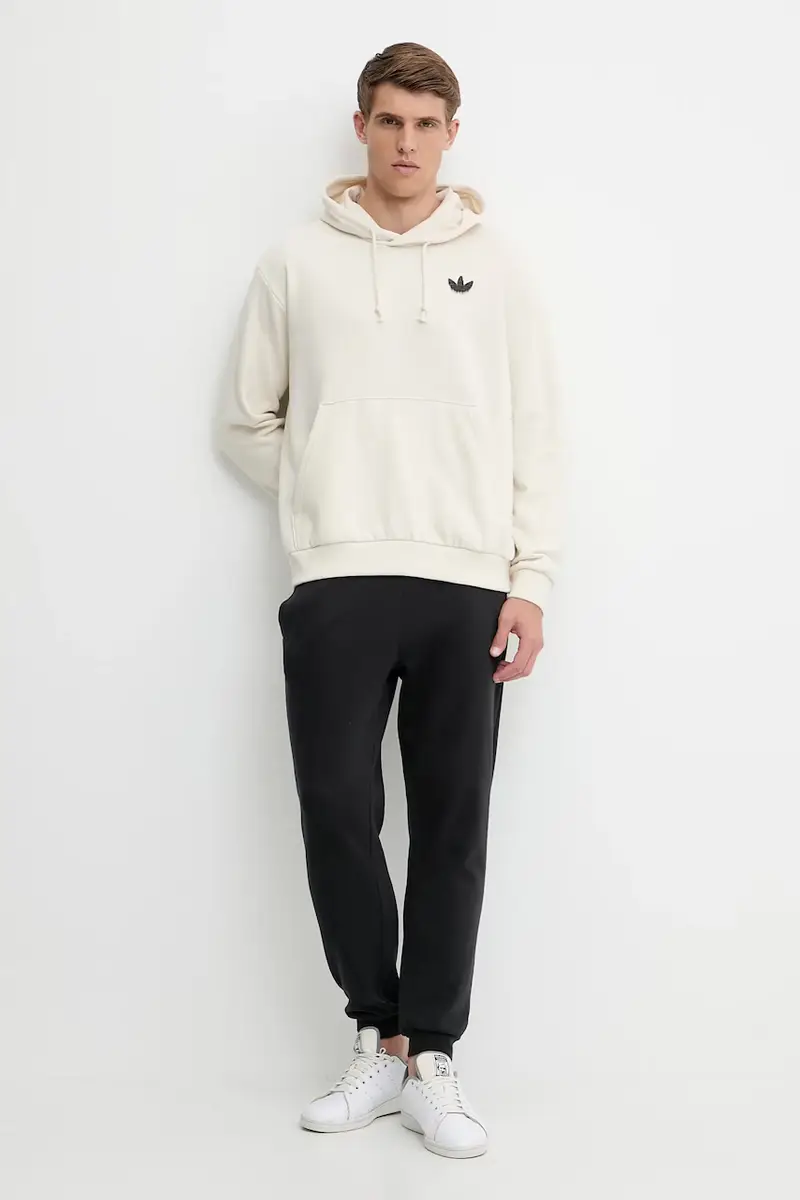 felpa in cotone Skeleton Hoodie uomo colore beige con cappuccio JN4557 miniatura 2