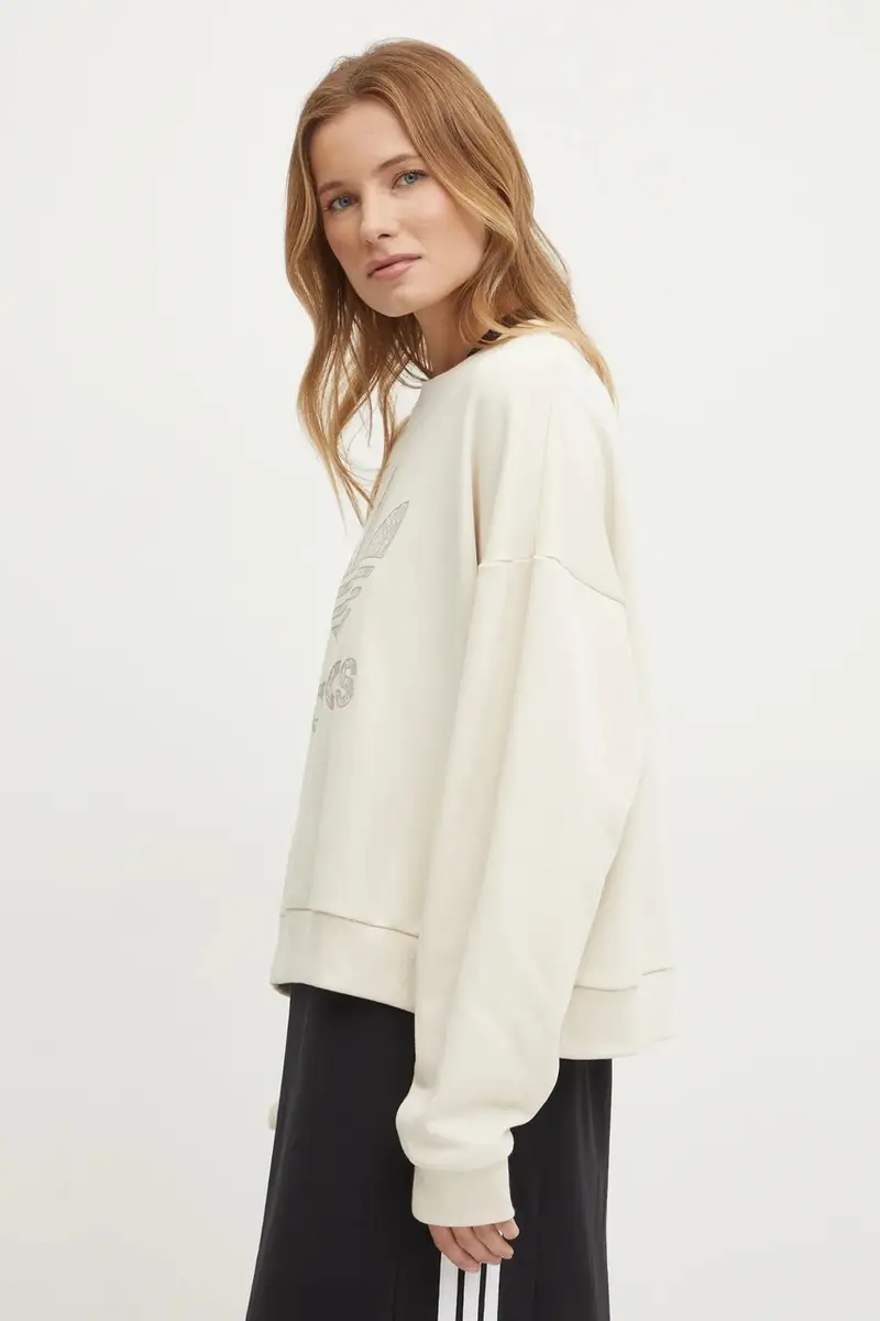 felpa in cotone SNAKE CREW donna colore beige JC8329 miniatura 4